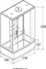 HOME DELUXE - Dampfdusche DIAMOND - Weiß, Maße: 170 x 90 x Produktbild-Vorschau 8