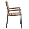 A side view of a single outdoor chair. Produktbild-Vorschau