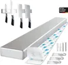 Magnetleiste Messer 40cm Schwarz Edelstahl Selbstklebend Produktbild-Vorschau 1
