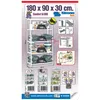 PROREGAL Schraubregal PANDA | HxBxT 180x90x30cm | Fachlast Produktbild-Vorschau 3