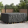 vidaXL Möbelbezug Uni Schwarz 220 x 190 x 85 cm 600D Produktbild-Vorschau 2