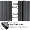 WPC Terrassenfliesen 30x30 cm mit Klicksystem, Grau 5 m² - Produktbild-Vorschau 4