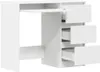 vidaXL Schreibtisch Weiß 90x45x76 cm Holzwerkstoff Produktbild-Vorschau 5