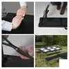 Perel Klappbank mit Griff in Rattan-Optik, wetterfeste Produktbild-Vorschau 4