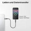 deleyCON 0,30m USB-C auf Micro USB Kabel Kurz (Ladekabel Produktbild-Vorschau 6