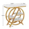 Tribesigns 3-Tier Beistelltisch Schmal, 65 x 30 cm Produktbild-Vorschau 2