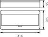 Aufputz-Modulverteiler 1 x 18-fach (N+PE) RN Fala IP40 7,7 Produktbild-Vorschau 2