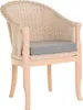 KRINES HOME Rattan-Sessel mit Holzbeinen, Sessel aus echtem Produktbild-Vorschau 1