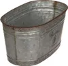Ovaler Metall Blumentopf Vintage-finish 'Flowers & Garden' Produktbild-Vorschau 2