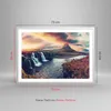 Gerahmtes Poster - Weißer Rahmen - Wasserfall Himmel Berg - Produktbild-Vorschau 5
