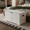 Grande Armoire En Bois Pour Rangement Blanche Boîte Pour Voir les images du produit 3