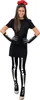 Oblique Unique La Catrina Tag der Toten Skelett Kostüm Produktbild-Vorschau 1
