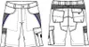 beb HANDWERK Herren Shorts INFLAME Polyestermix Produktbild-Vorschau 2