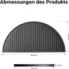 Wiltec Gusseisen Grillplatte 49,8 x 24,3 x 1,5 cm, Produktbild-Vorschau 3