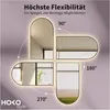 HOKO Badspiegel Antibeschlag LED Bogenspiegel 50x90cm mit Produktbild-Vorschau 7