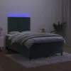 vidaXL Boxspringbett mit Matratze & LED Dunkelgrün 120x200 Produktbild-Vorschau 13