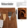 ROUGH Büffel Rau Wild Leder Arbeitsschürze, Grillschürze Produktbild-Vorschau 6