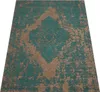 Teppich Kurzflor Vintage Wohnzimmer schmutzabweisend Türkis Produktbild-Vorschau 2