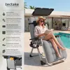 tectake® Sonnenliege Cloud II mit Sonnendach, klappbar Produktbild-Vorschau 2