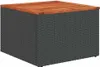 vidaXL 13-tlg. Garten-Sofagarnitur mit Kissen Schwarz Poly Produktbild-Vorschau 5