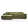 Ecksofa PEDRO L Dunkelgrün, 267x170 cm, Sofa L-form Breite Produktbild-Vorschau 3