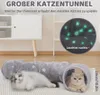 Tierschatz XXL Katzentunnel mit Katzenbett, rund, 90 cm, Produktbild-Vorschau 2