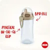 A NUK Kiddy Cup is shown against a plain white background, with text overlays highlighting its features. Produktbild-Vorschau