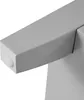 A close-up view of a gray furniture component with a white cap on its end. Náhled obrázku produktu