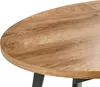 BELIANI Esstisch Holzoptik Braun MDF-Tischplatte Oval Produktbild-Vorschau 8