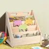 Montessori Bücherregal,Bücherregal Kinder,Massivholz Produktbild-Vorschau 1
