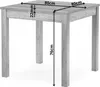 Esstisch - Braun - 80 x 80 cm - Esszimmertisch Aus Holz - Produktbild-Vorschau 6
