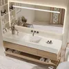 Wandhängendes Waschbecken-Set - Sinterstein - Travertine Produktbild-Vorschau 2