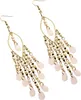 Orecchini Boho da donna con pendente orientale, bianco, Anteprima dell’immagine prodotto 8