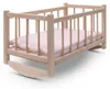Puppenbett aus Holz mit Bettzeug Baby Mix Produktbild-Vorschau 1