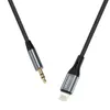 Dudao kabel audio Lightning - mini jack 3.5mm 1m szary Podgląd zdjęcia produktu 4