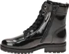 A black patent leather boot shown from the side. Náhled obrázku produktu