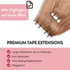 hair2heart Premium Tape Extensions Human Hair Straight - 10 Voir les images du produit 7