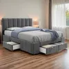 A bedroom scene with a bed. Produktbild-Vorschau
