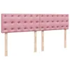 Boxspringbett mit Matratze Rosa 200x200 cm Samt Produktbild-Vorschau 9
