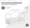 ML-Design detská posteľ domček posteľ 80x160 cm biela s 2 Náhľad obrázku produktu 5
