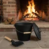 Relaxdays Contenitore per la cenere con coperchio, 10 Anteprima dell’immagine prodotto 5