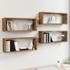 vidaXL Würfelregale 4 Stk. Räuchereiche 60x15x23 cm Produktbild-Vorschau 7