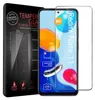 A product shot of a phone screen protector packaging and the screen protector itself. Produktbild-Vorschau