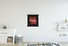 MuchoWow® Textilposter New York - Rot - Schwarz 40x40 cm Produktbild-Vorschau 2