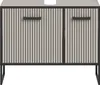 Bagno wastafel 2 deuren lichtgrijs, crèmekleurig. Anteprima dell’immagine prodotto 2