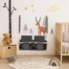 A nursery room with a baby swing, crib, and toys, decorated with woodland-themed wall decals. Anteprima dell’immagine prodotto