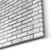 DEQORI Glasbild Echtglas 30x30 cm 'Weißes Ziegelwerk' Produktbild-Vorschau 5