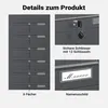 Wiltec 6 systém poštových schránok antracit 556 x 270 x Náhľad obrázku produktu 13