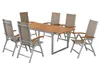 An outdoor dining set with a table and chairs, displayed on a white background. Náhled obrázku produktu