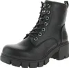 A studio shot of a single black boot. Produktbild-Vorschau